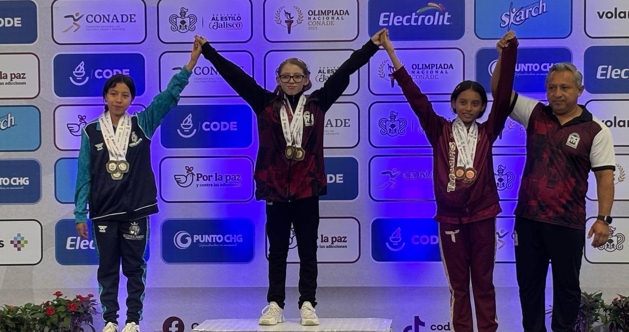 Valentina Matos: la joven que conquistó tres oros en su debut en la Olimpiada Nacional CONADE 2025