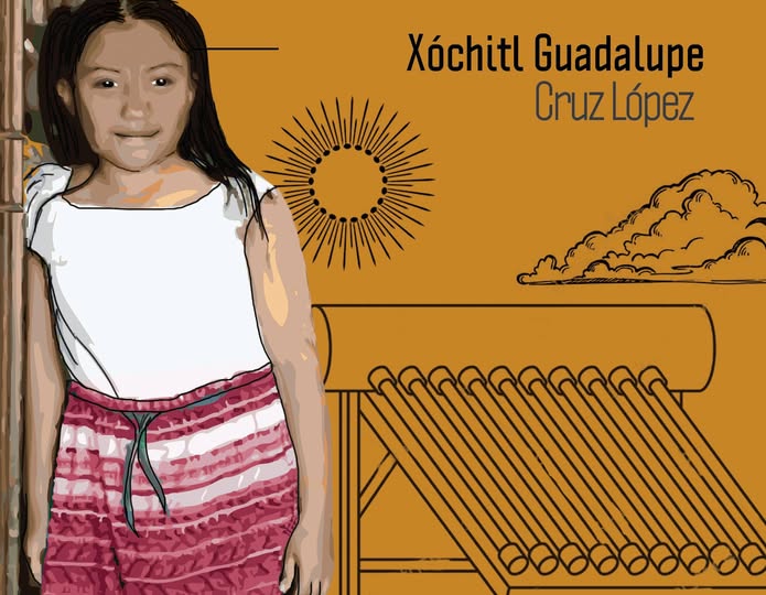 Ella es Xóchitl Guadalupe, la niña chiapaneca que a sus 8 años
