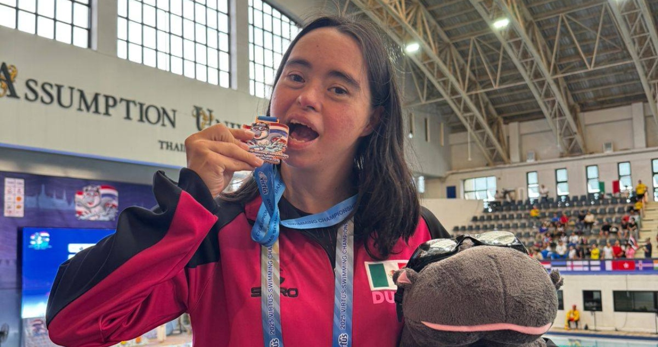 Dunia Camacho: nadadora mexicana con síndrome de Down que ha roto 4 veces el récord Guinness
