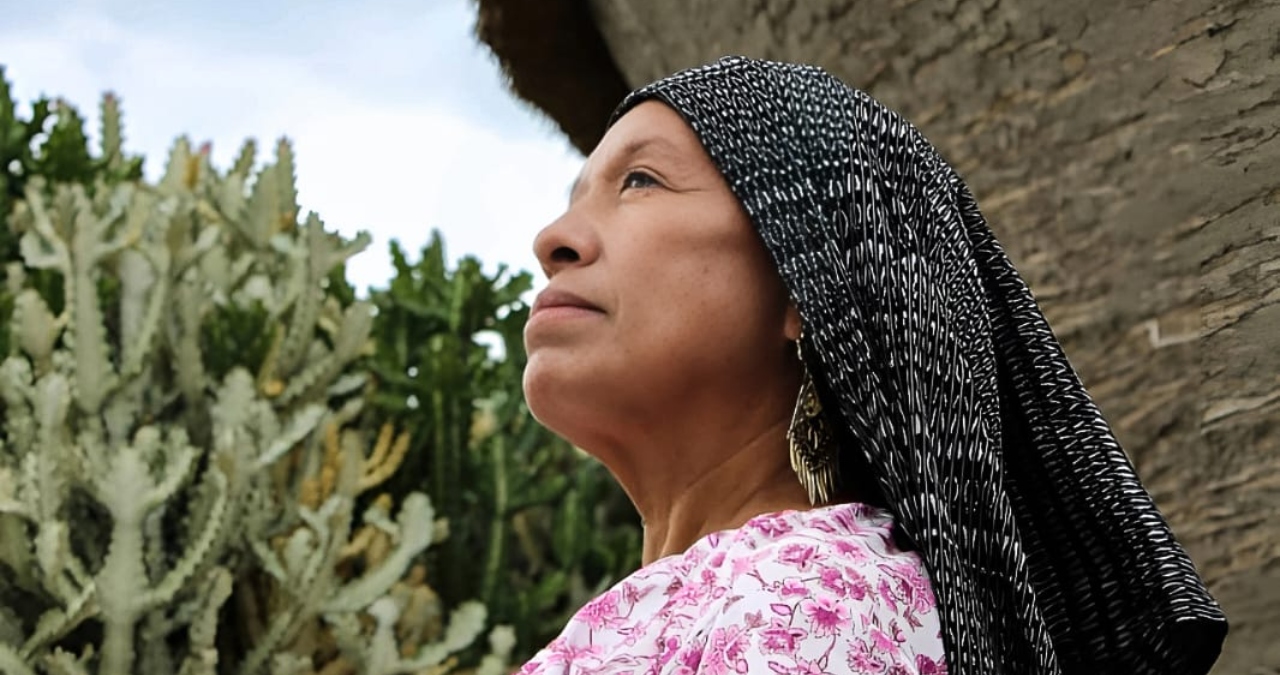 Ella es Rosalba Lara, ganadora del Premio a la Promoción de Derechos de Mujeres Indígenas