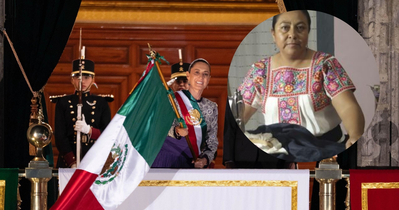 Creadoras y significado del vestido que utilizó Claudia Sheinbaum en su primer Grito de Independencia