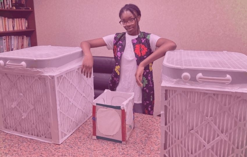 Eniola Shokunbi: la niña de 12 años que inventó un increíble sistema de filtrado de aire