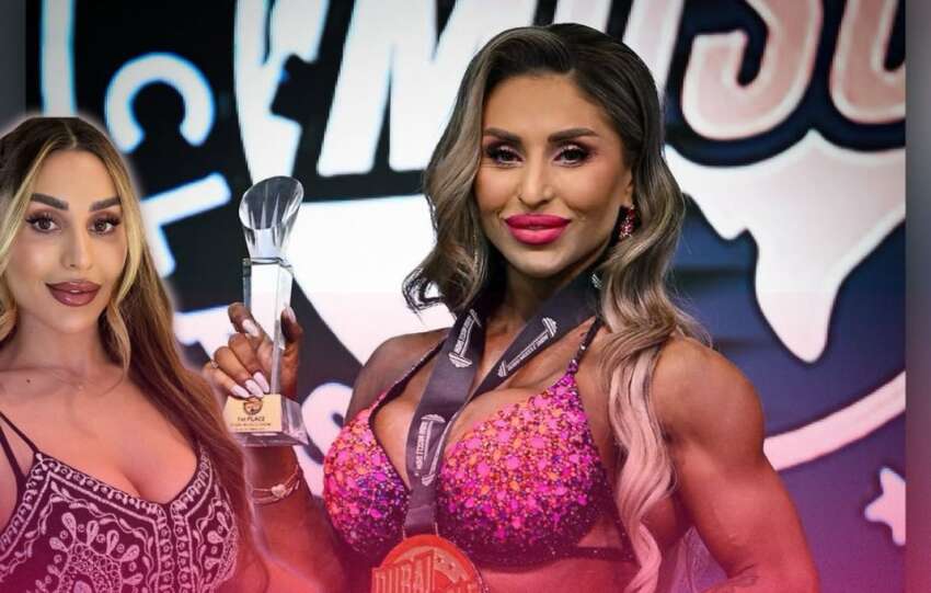 Ella es Roya Karimi, la joven que escapó de un matrimonio infantil y llegó a ser campeona de fisicoculturismo 