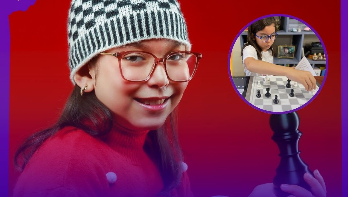 Alondra Bagatella: la ajedrecista de 10 años que es considerada una de las niñas más poderosas de México