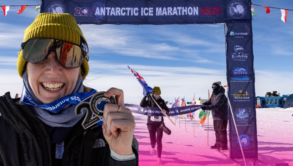 Catherine Drysdale: la primera mujer que gana el Maratón de Hielo de la Antártida