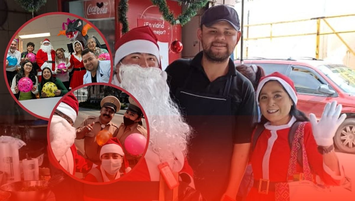 De vencer al Covid-19 a llevar alegría: Elizabeth, la “señora Claus” que entrega juguetes con su familia