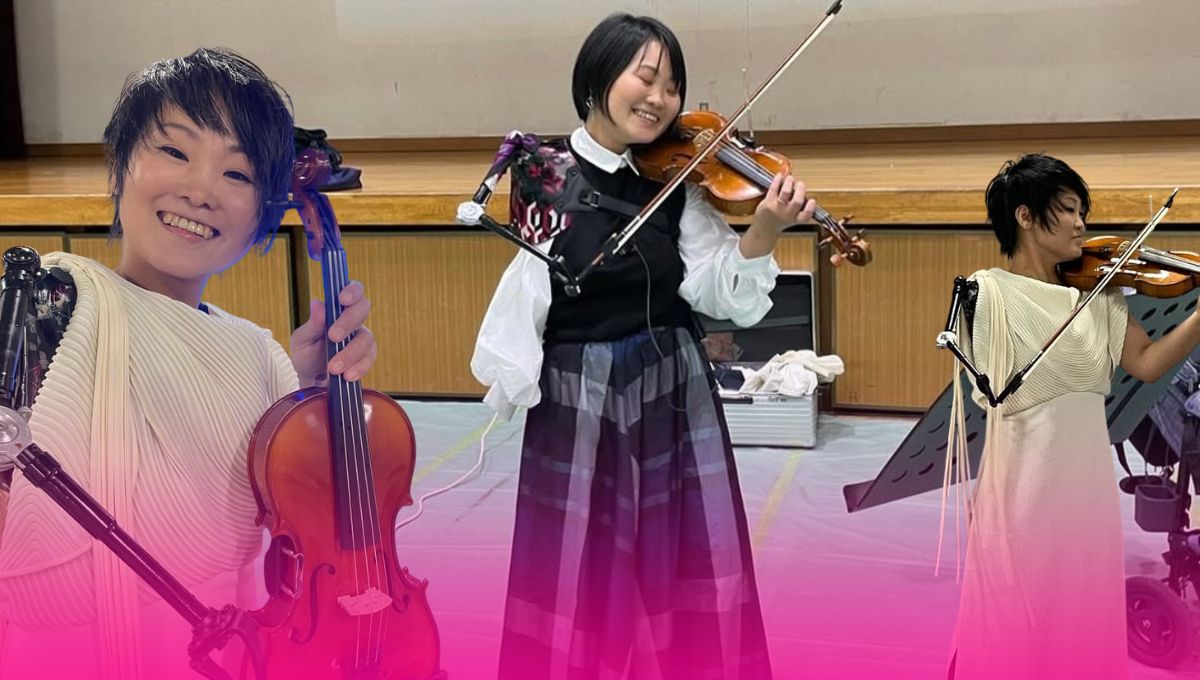 Manami Ito rompe barreras: de sufrir un accidente a tocar el violín con una prótesis de brazo