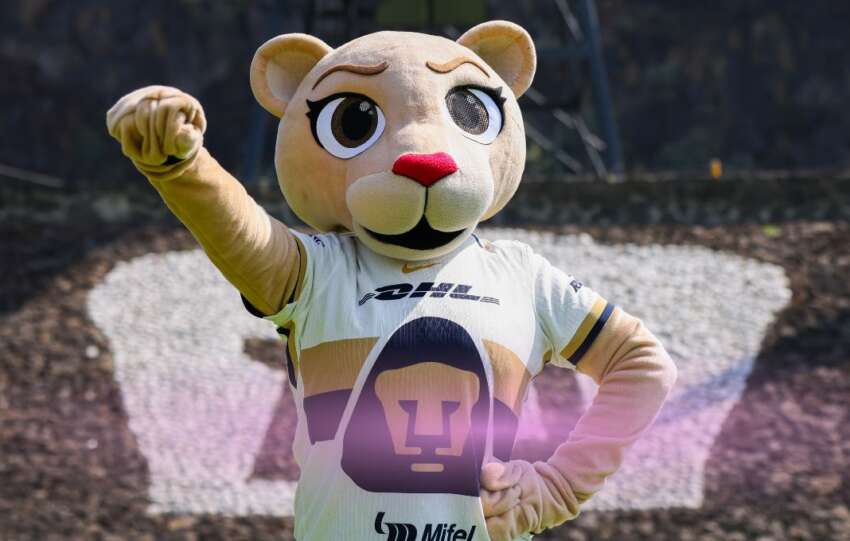 Ella es “Goya”, la nueva mascota de Pumas que nació para promover la igualdad de género