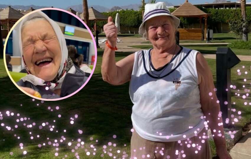 Olha Pylypenko: mujer de 85 años nunca había viajado en avión, pero su nieta le regaló un viaje inolvidable 