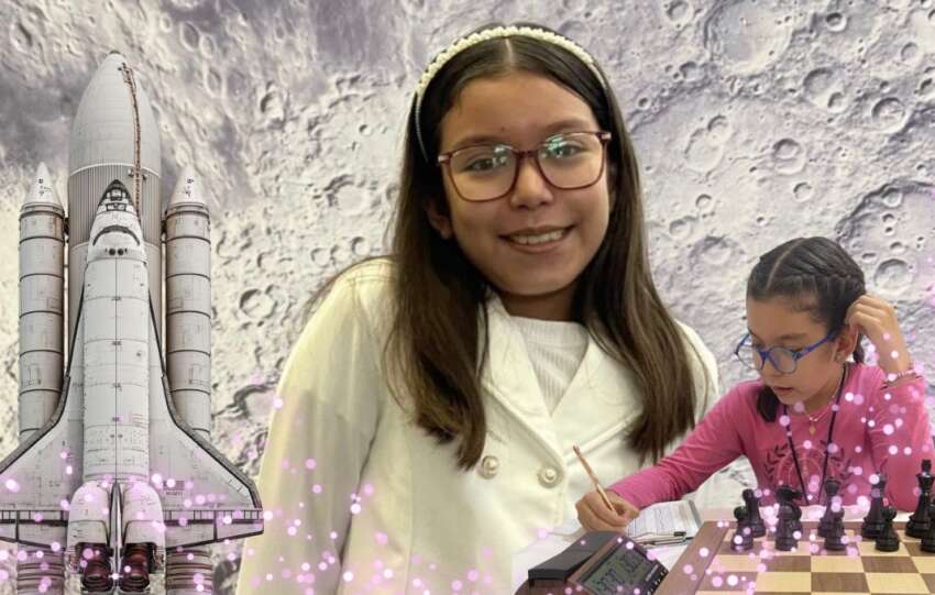 Alondra Bagatella: la ajedrecista de 10 años que sueña con programar los cohetes de la NASA 
