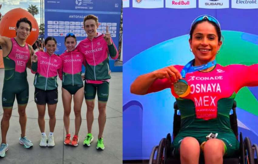 Mexicanas ganan el oro en el campeonato Panamericano de Triatlón